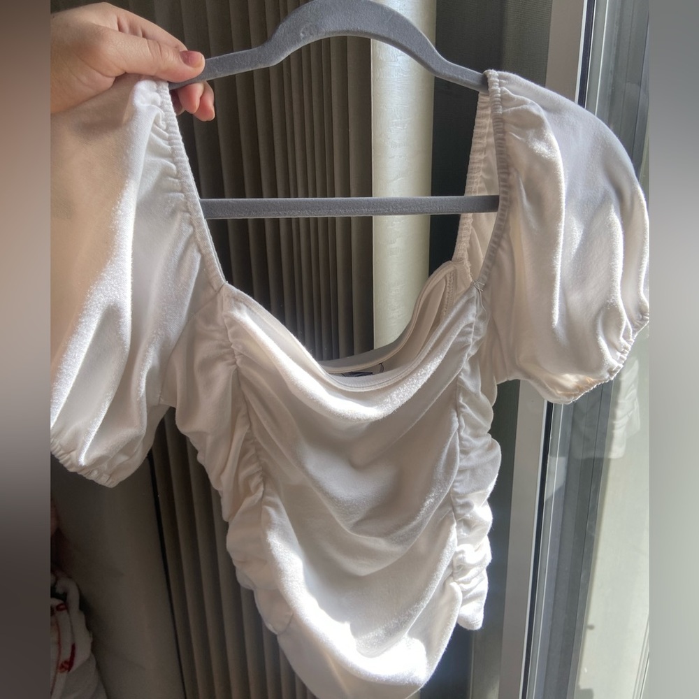 Simple white top that you can dress up or down